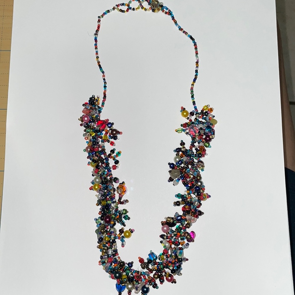 Playful Multi color beads necklace